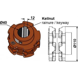 Mengele Цепные звёздочные колеса