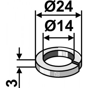 Пружинные шайбы для зубьев ротационной бороны