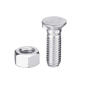 Болт плуга DIN604 - 10.9 с шестигранной гайкой