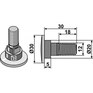 Kverneland Болты лезвий
