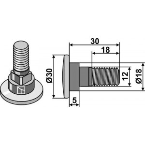 Taarup Болты лезвий