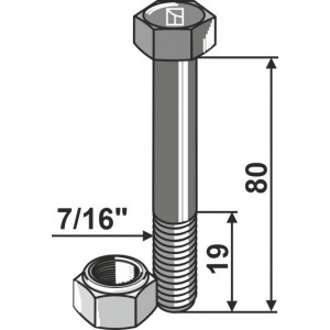 Болты с стопорными гайками - 7/16'UNF
