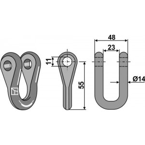 Nicolas Соединительные серьги