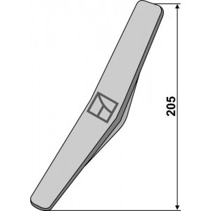 Наконечники для приваривания к зубьям ротационной бороны