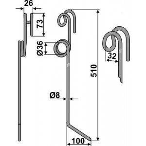 Grégoire Besson Загортачи для межрядной обработки