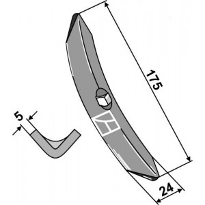 Лапы для S-образных стоек борон