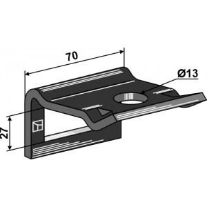 Крепления для пружинных стоек для рамы 40x12