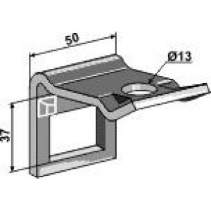 Крепления для пружинных стоек для рамы 40x15