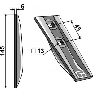 Комплектующие для быстросменных лап, система  NICHOLS