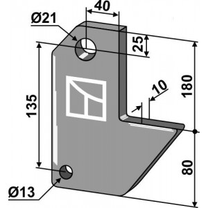 Крепления стойки тяжелого культиватора