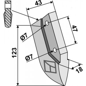 Kverneland Cошники