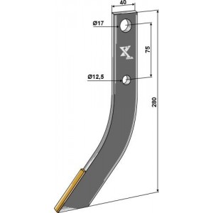 AMAC Крюк фрезера для рядового рыхлителя