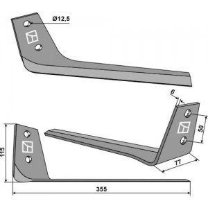 Gilles Ножи для свеклокопателя