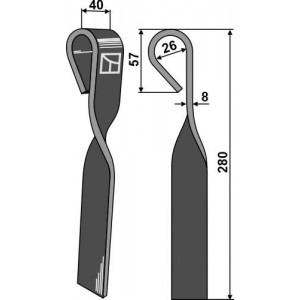 Rumptstad Нож-ботвоудалитель