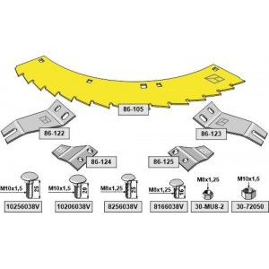 Kemper Набор ножей кукурузной жатки