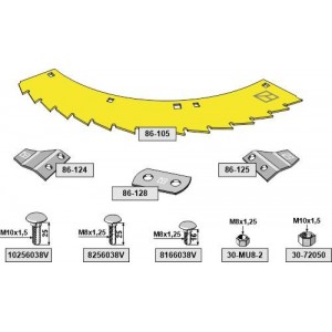 John Deere Набор ножей кукурузной жатки