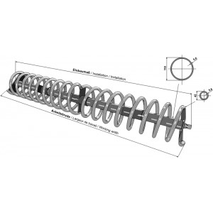 Спиралевидные катки, скрученные с обеих сторон справа-слева