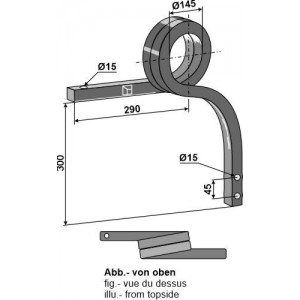 Скрученные стойки тяжелого культиватора для коротких дисковых борон