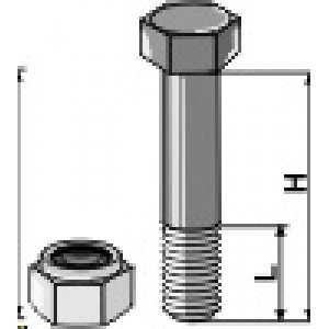 Болты с самостопорящейся гайкой