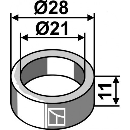 Втулка Ø28x11xØ21