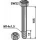 Болт со стопорной гайкой M 14 x 1,5 - 10.9