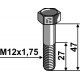 Болт- M12x1,75 - 10.9