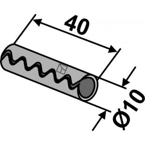Трубчатый разрезной штифт - Ø10x40