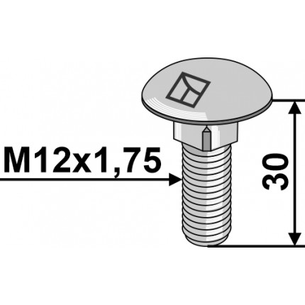 Болт M12x1,75