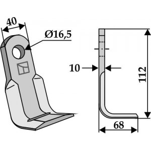 Угловой нож