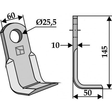 Угловой нож