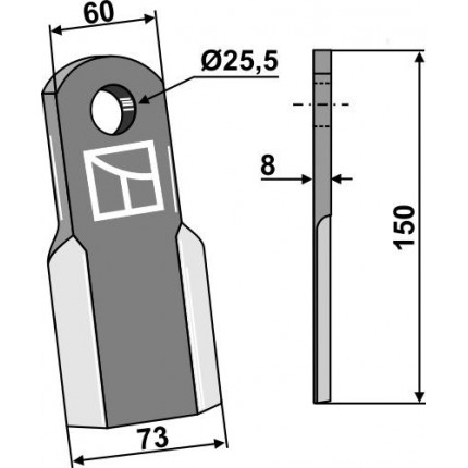 Прямой нож - старая модель