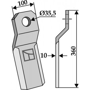 Мульчирующий нож