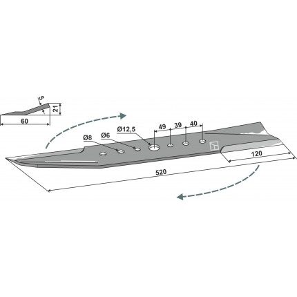 Косилочный нож