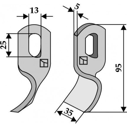 Скрученный нож