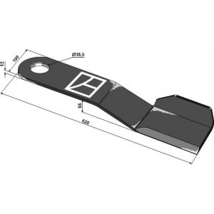 Нож, правый