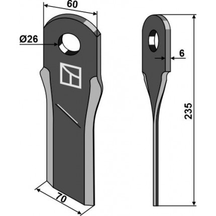 Скрученный нож