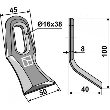 Y-образный нож универсальный