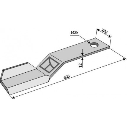 Нож мульчирователя