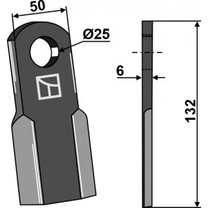 Нож бильный
