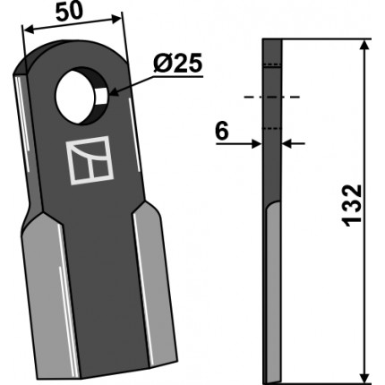 Нож бильный