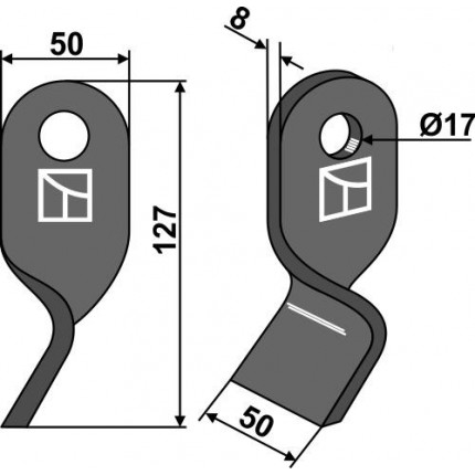 Скрученный нож