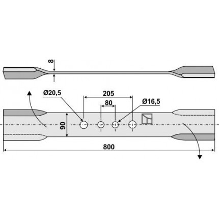 Скрученный нож