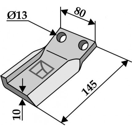 Сменный нож, левый