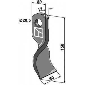Скрученный нож
