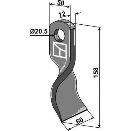 Скрученный нож