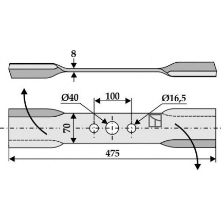 Скрученный нож