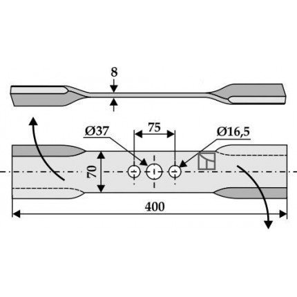 Скрученный нож