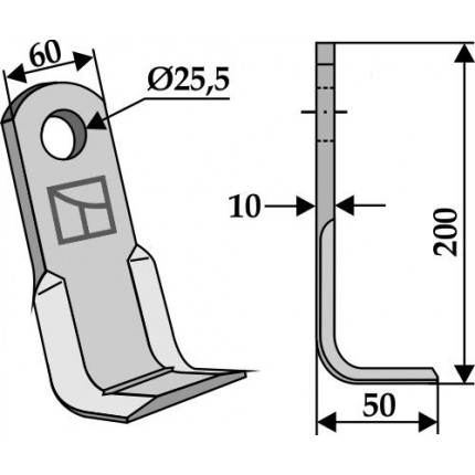 Угловой нож