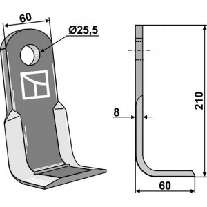 Угловой нож