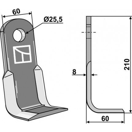 Угловой нож